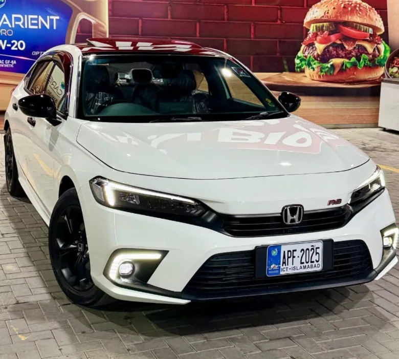 White Honda Civic RS new model available for daily rental