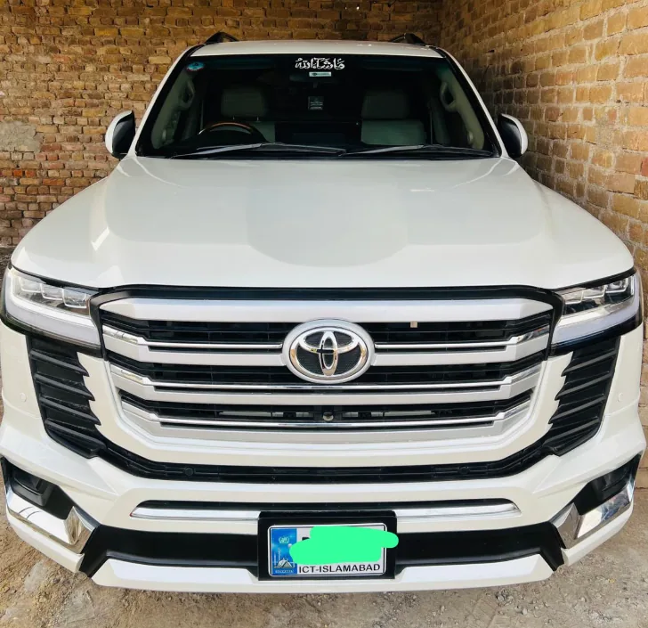 White Toyota Land Cruiser 300 in the Travel With Mohsin fleet